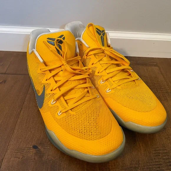 Nike Kobe XI 11 TB University Gold Athletic Shoes 856485-771 - Men's 18 - Picture 2 of 11